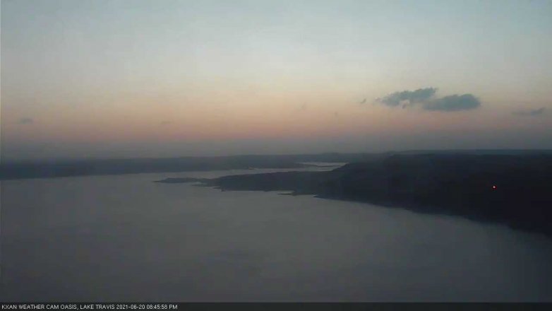 Lake Travis webcam, June 20, 2021 8:45 PM CT