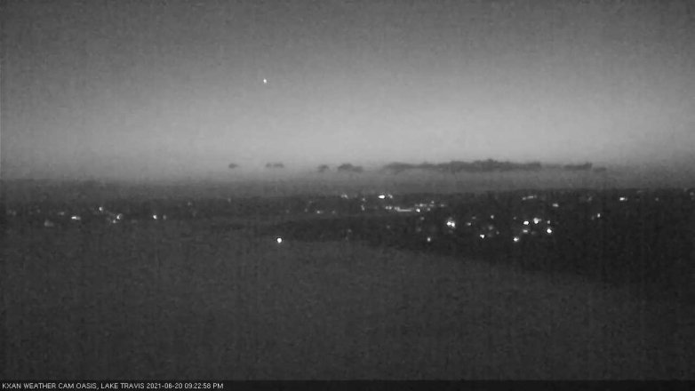 Lake Travis webcam, June 20, 2021 9:25 PM CT