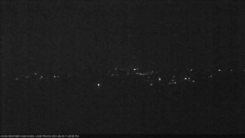 Lake Travis webcam, June 20, 2021 11:45 PM CT