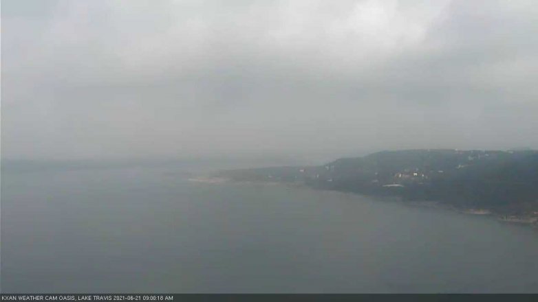 Lake Travis webcam, June 21, 2021 9:00 AM CT