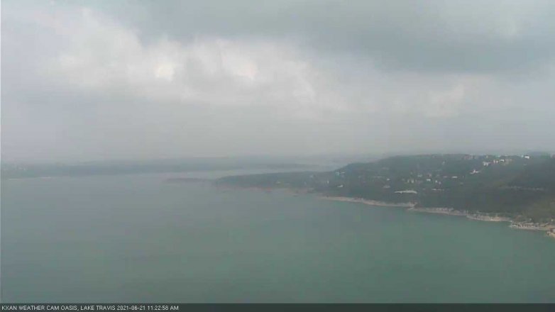 Lake Travis webcam, June 21, 2021 11:25 AM CT