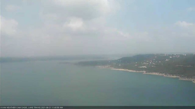 Lake Travis webcam, June 21, 2021 11:45 AM CT
