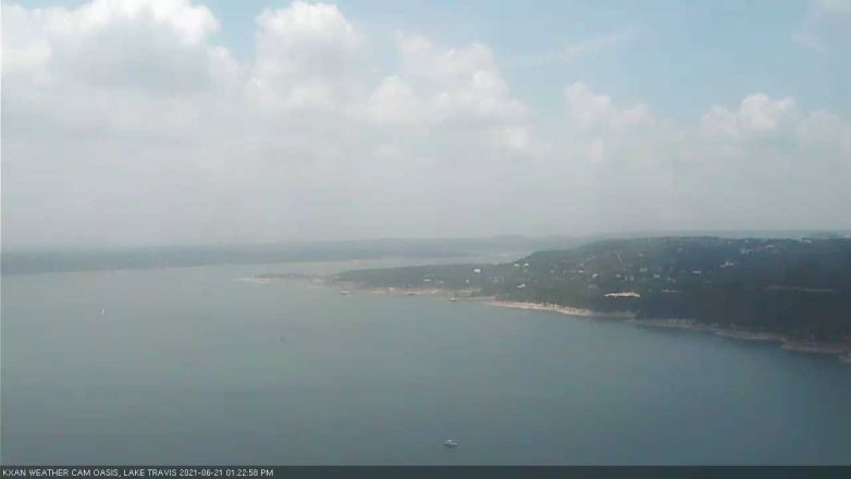 Lake Travis webcam, June 21, 2021 1:25 PM CT