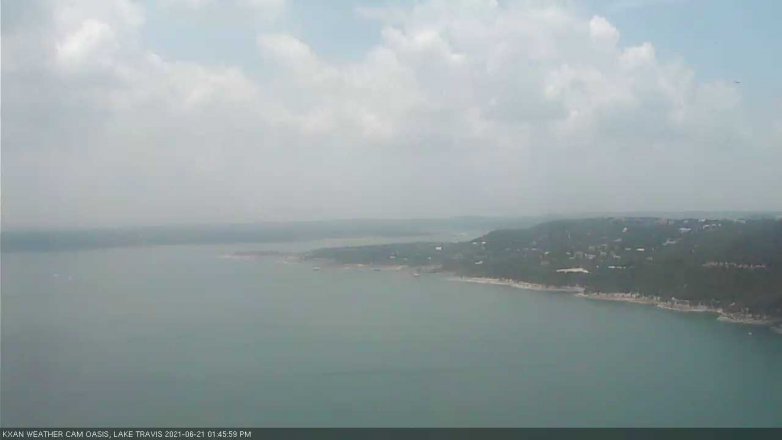 Lake Travis webcam, June 21, 2021 1:45 PM CT