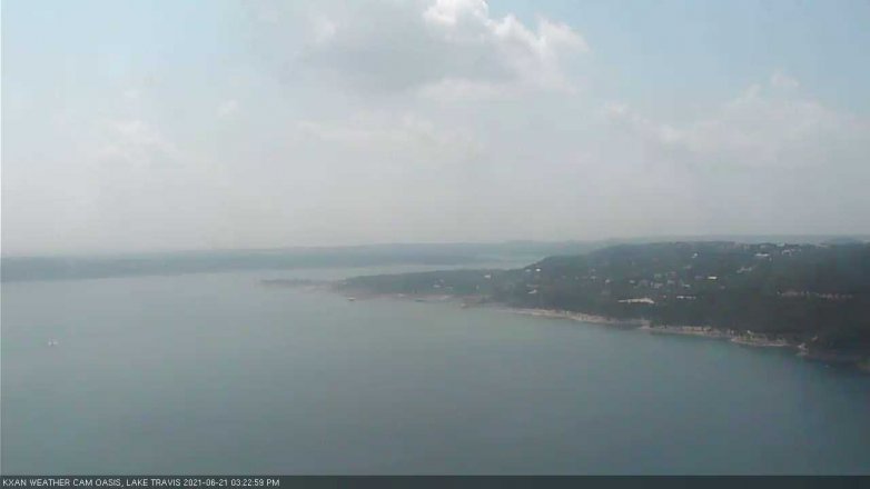 Lake Travis webcam, June 21, 2021 3:25 PM CT