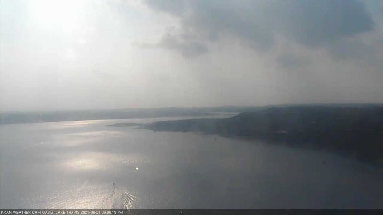 Lake Travis webcam, June 21, 2021 6:00 PM CT