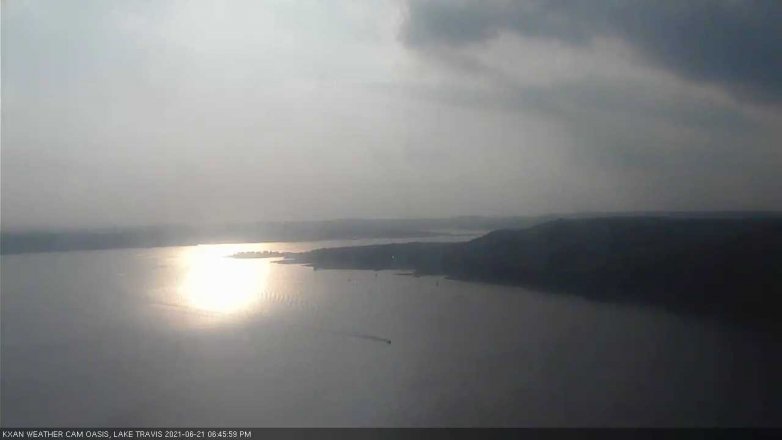 Lake Travis webcam, June 21, 2021 6:45 PM CT