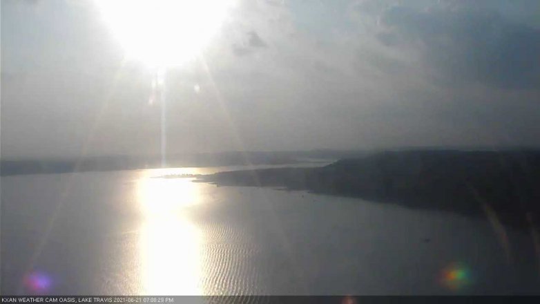 Lake Travis webcam, June 21, 2021 7:00 PM CT