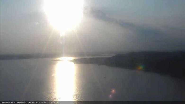 Lake Travis webcam, June 21, 2021 7:25 PM CT