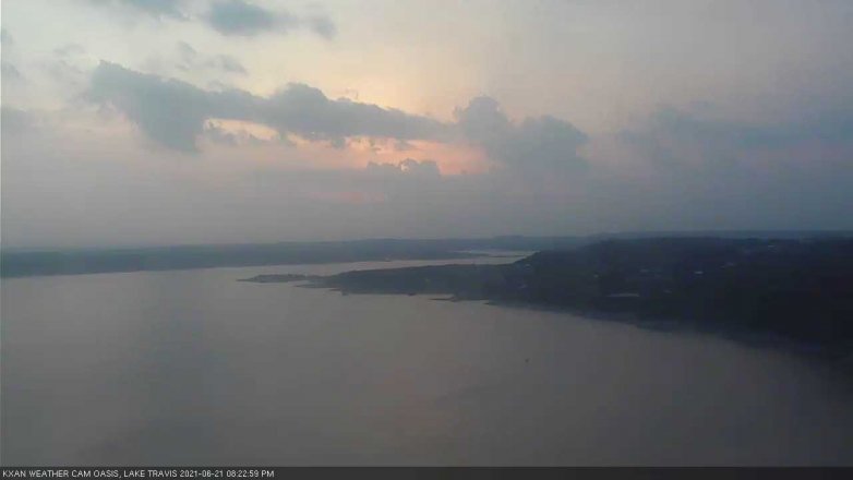 Lake Travis webcam, June 21, 2021 8:25 PM CT