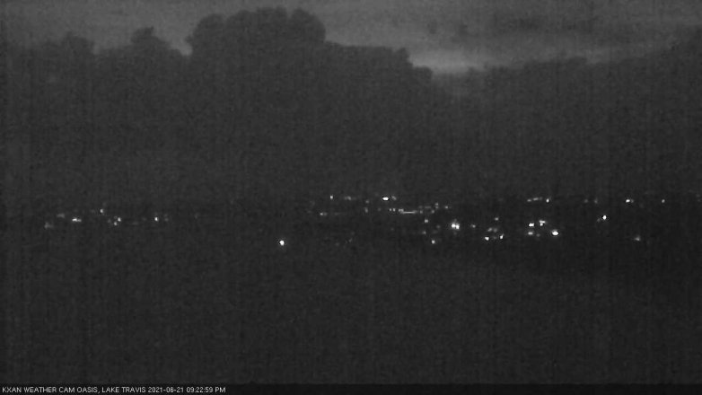 Lake Travis webcam, June 21, 2021 9:25 PM CT