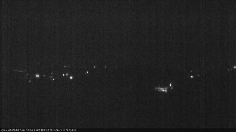 Lake Travis webcam, June 21, 2021 11:00 PM CT