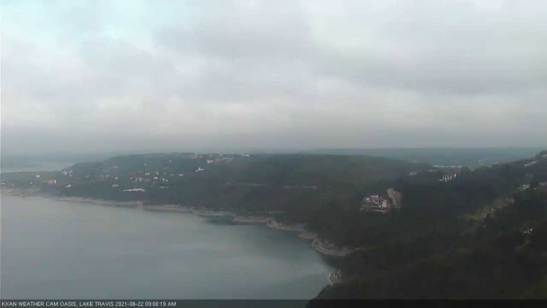 Lake Travis webcam, June 22, 2021 9:00 AM CT