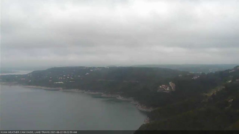 Lake Travis webcam, June 22, 2021 9:25 AM CT
