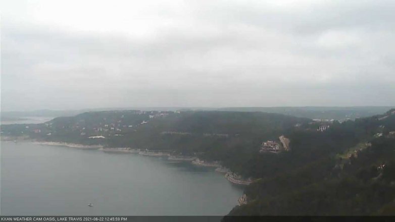 Lake Travis webcam, June 22, 2021 12:45 PM CT