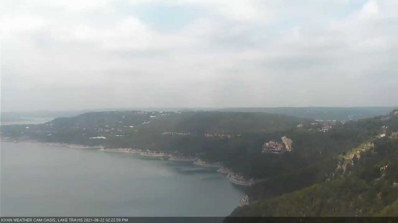 Lake Travis webcam, June 22, 2021 2:25 PM CT