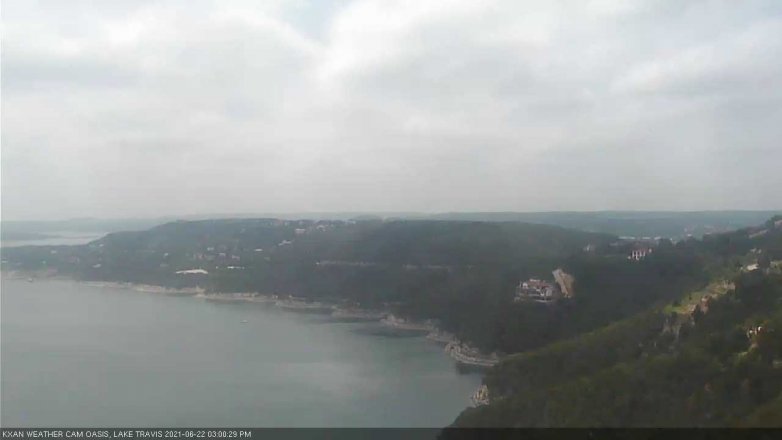 Lake Travis webcam, June 22, 2021 3:00 PM CT