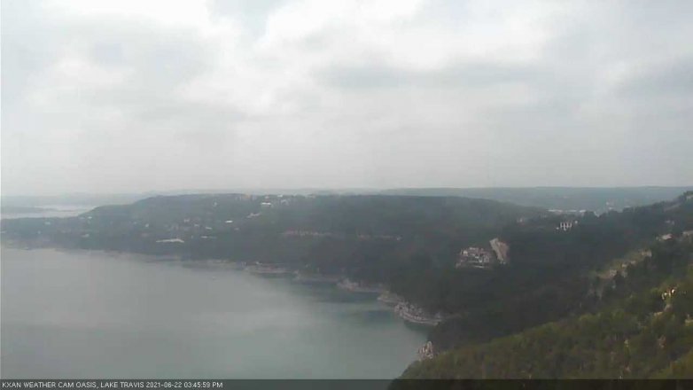 Lake Travis webcam, June 22, 2021 3:45 PM CT