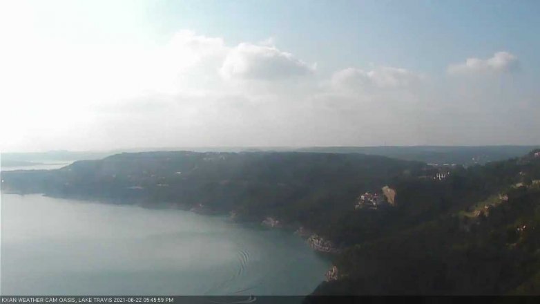 Lake Travis webcam, June 22, 2021 5:45 PM CT