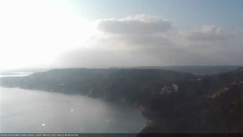 Lake Travis webcam, June 22, 2021 6:45 PM CT