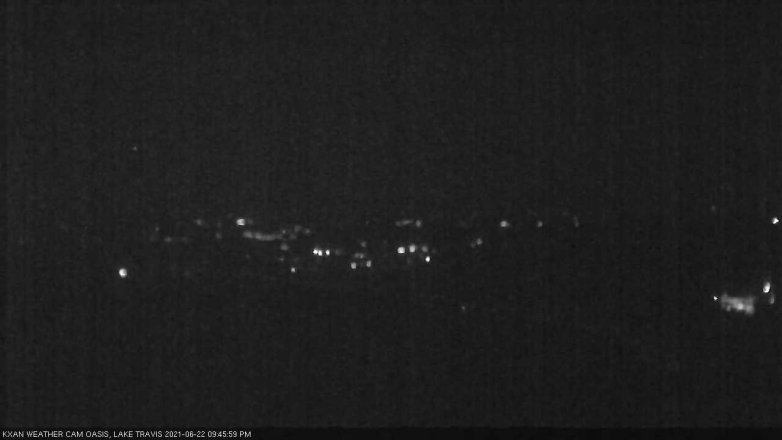 Lake Travis webcam, June 22, 2021 9:45 PM CT