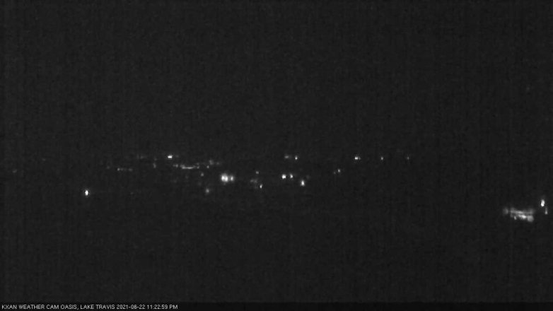 Lake Travis webcam, June 22, 2021 11:25 PM CT