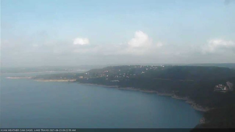Lake Travis webcam, June 23, 2021 9:25 AM CT