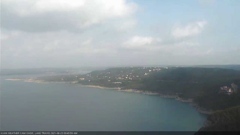 Lake Travis webcam, June 23, 2021 9:45 AM CT