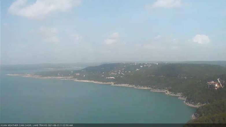 Lake Travis webcam, June 23, 2021 11:25 AM CT
