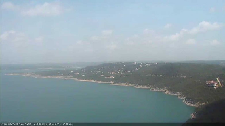 Lake Travis webcam, June 23, 2021 11:45 AM CT