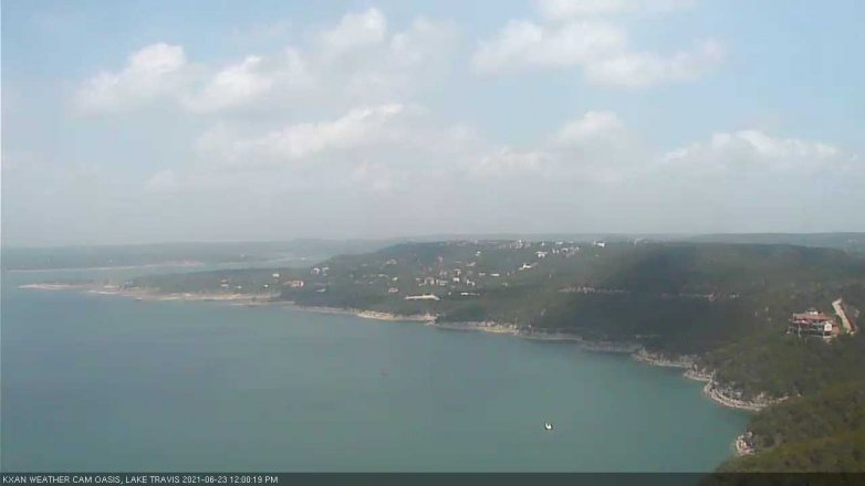 Lake Travis webcam, June 23, 2021 12:00 PM CT
