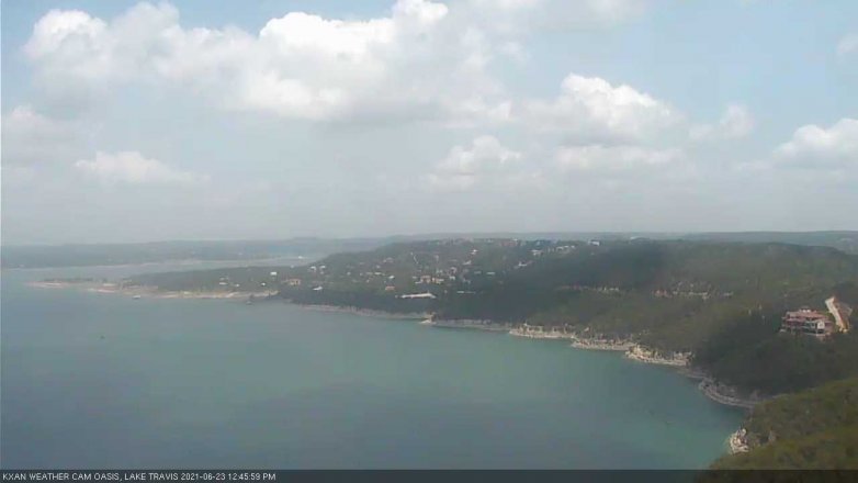 Lake Travis webcam, June 23, 2021 12:45 PM CT