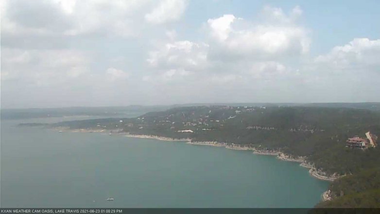 Lake Travis webcam, June 23, 2021 1:00 PM CT