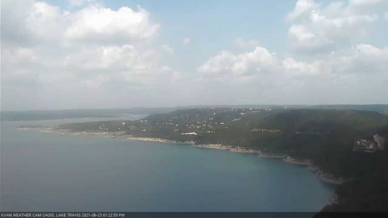Lake Travis webcam, June 23, 2021 1:25 PM CT