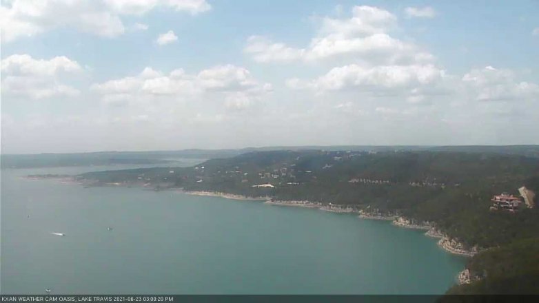 Lake Travis webcam, June 23, 2021 3:00 PM CT
