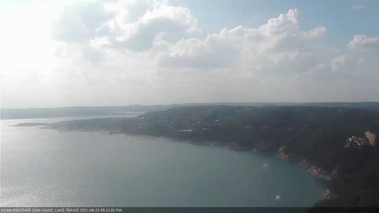 Lake Travis webcam, June 23, 2021 5:25 PM CT