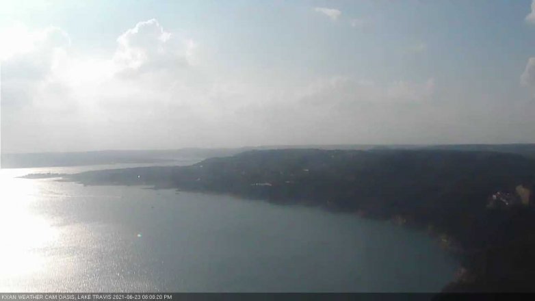Lake Travis webcam, June 23, 2021 6:00 PM CT
