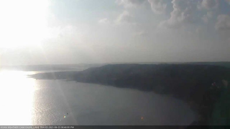 Lake Travis webcam, June 23, 2021 6:45 PM CT