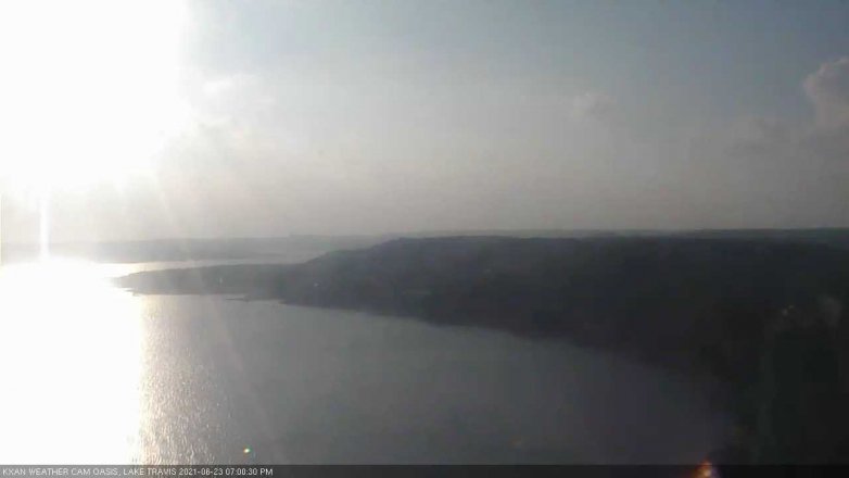 Lake Travis webcam, June 23, 2021 7:00 PM CT