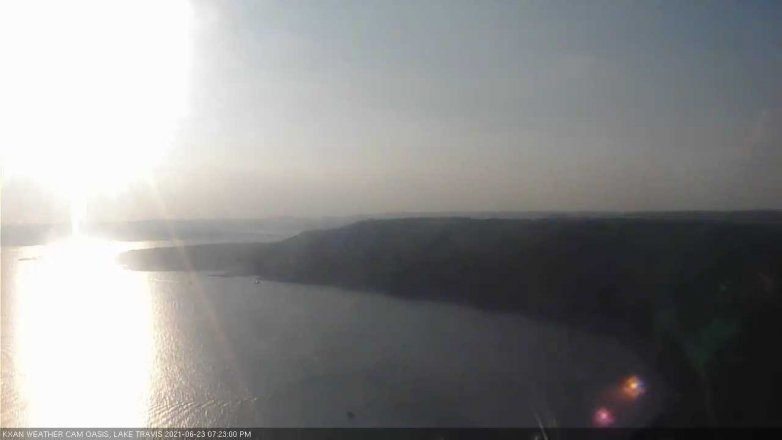 Lake Travis webcam, June 23, 2021 7:25 PM CT