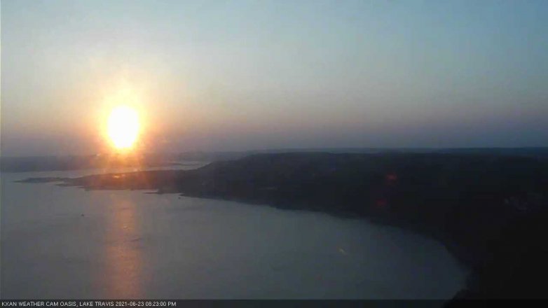 Lake Travis webcam, June 23, 2021 8:25 PM CT