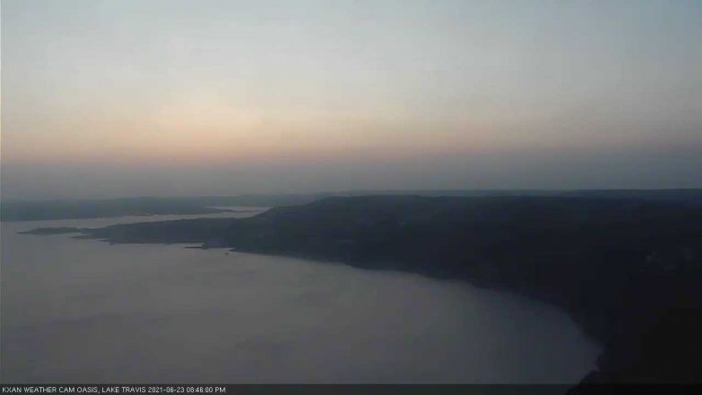Lake Travis webcam, June 23, 2021 8:45 PM CT
