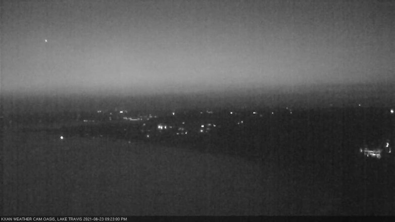 Lake Travis webcam, June 23, 2021 9:25 PM CT