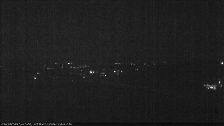 Lake Travis webcam, June 23, 2021 9:45 PM CT