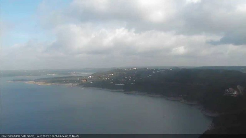 Lake Travis webcam, June 24, 2021 9:00 AM CT