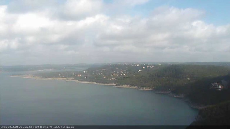 Lake Travis webcam, June 24, 2021 9:25 AM CT