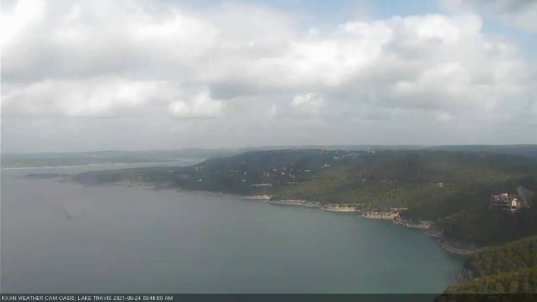 Lake Travis webcam, June 24, 2021 9:45 AM CT