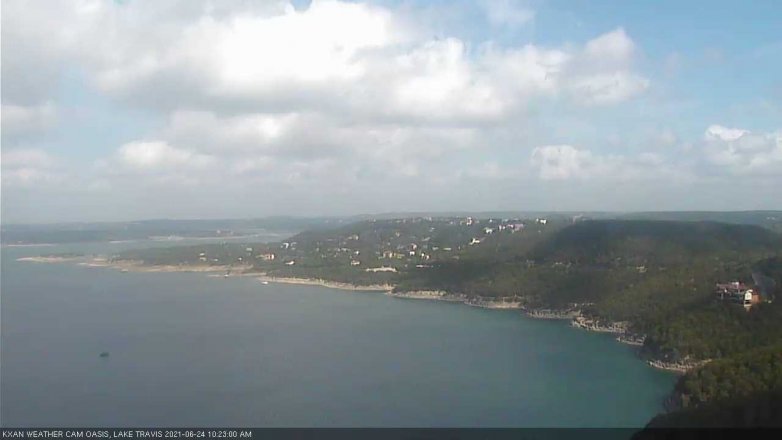 Lake Travis webcam, June 24, 2021 10:25 AM CT