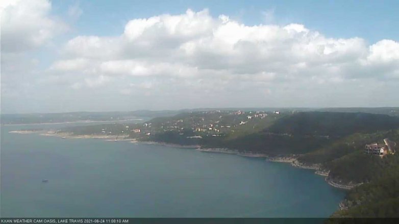 Lake Travis webcam, June 24, 2021 11:00 AM CT