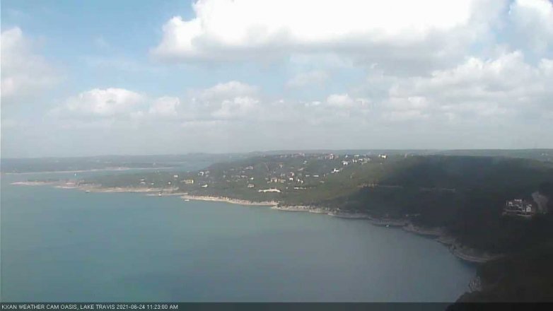 Lake Travis webcam, June 24, 2021 11:25 AM CT